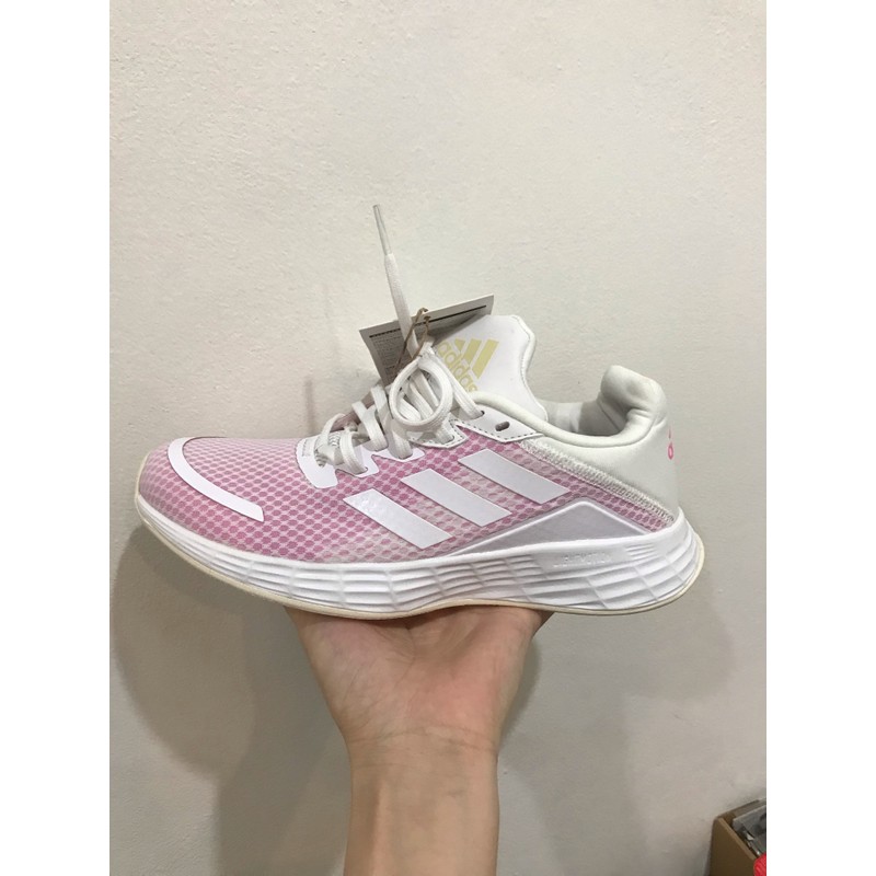 Giày thể thao siêu nhẹ adidas nữ size 36 chính hãng màu trắng hồng nhạt 144215