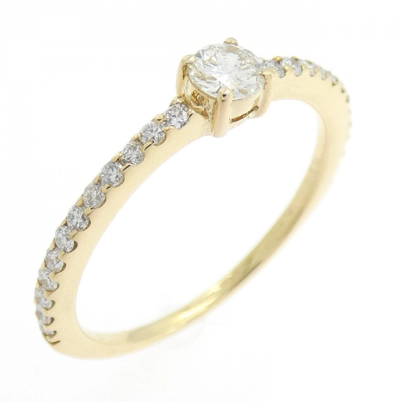 Nhẫn kim cương 750YG 0.17CT 670901