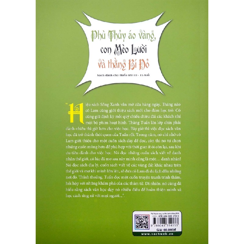 Phù Thủy Áo Vàng, Con Mèo Lười Và Thằng Bí Đỏ - Nguyễn Thái Hải 165167