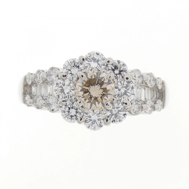 Nhẫn kim cương hoa PT900 0.302CT 670155