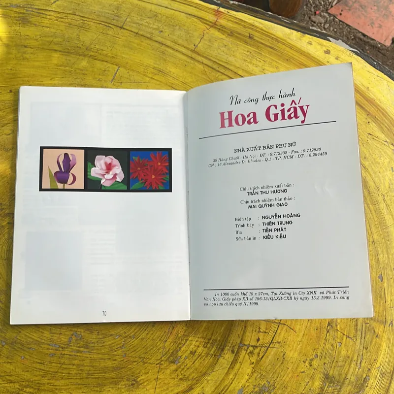 NỮ CÔNG THỰC HÀNH HOA GIẤY - hoàng văn quang- 973742