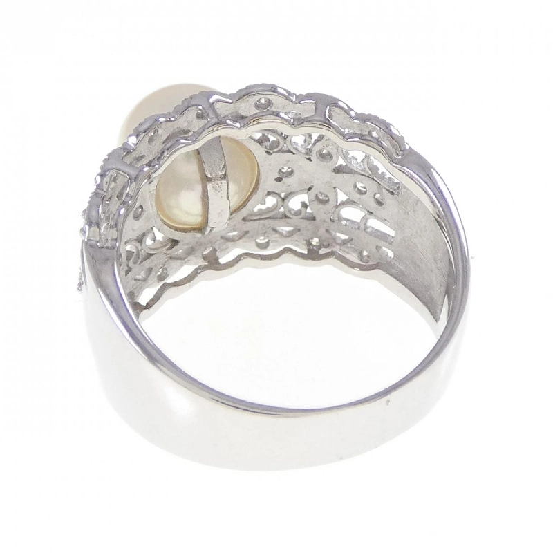 Nhẫn ngọc trai Akoya K18WG 8.6mm - Hàng hiệu Authentic 855420