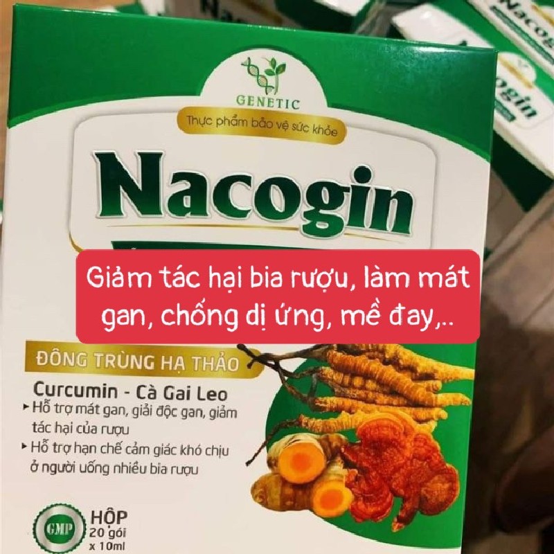 Nacogin mát gan, giải độc gan do bia rượu, mề đay, dị ứng - Viện Hàn Lâm KH&CN Việt Nam 10017