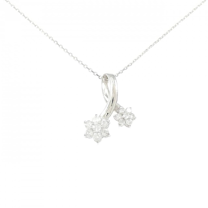 Dây chuyền kim cương hoa PT900/PT850 0.50CT - Hàng hiệu chính hãng 846839