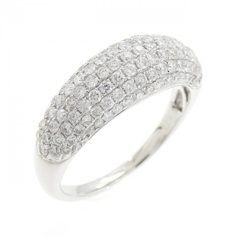 Nhẫn kim cương Pavé K18WG 0.75CT 670603