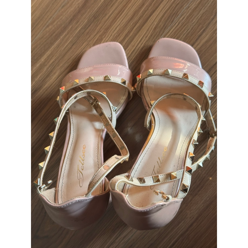 Giày cao gót size 36 màu hồng nhạt 548507
