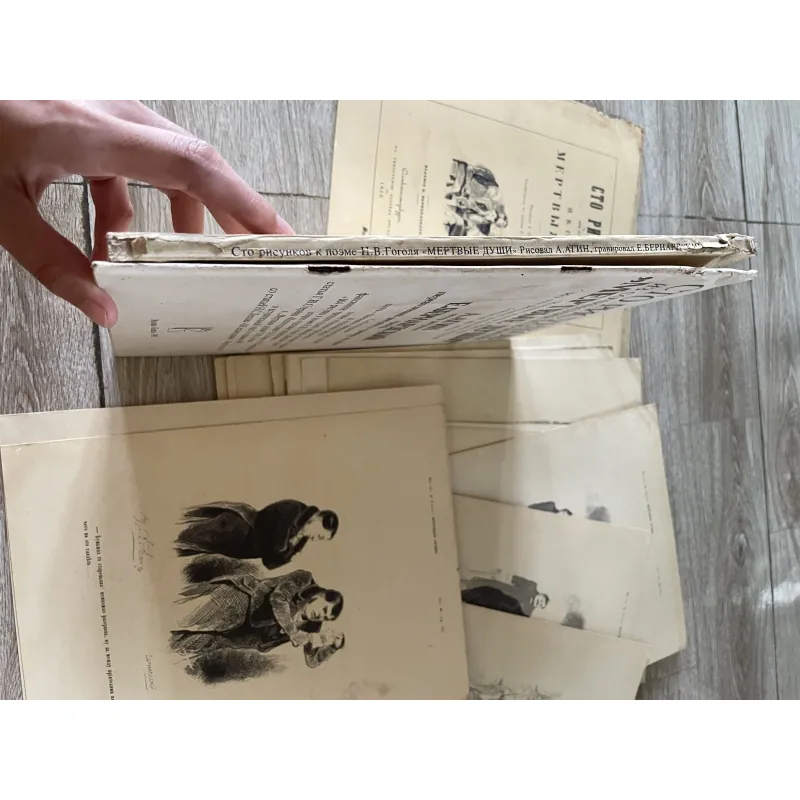 Bộ sách nghệ thuật "Сто рисунков из сочинения Н.В. Гоголя 'Мертвые души'" 1027781