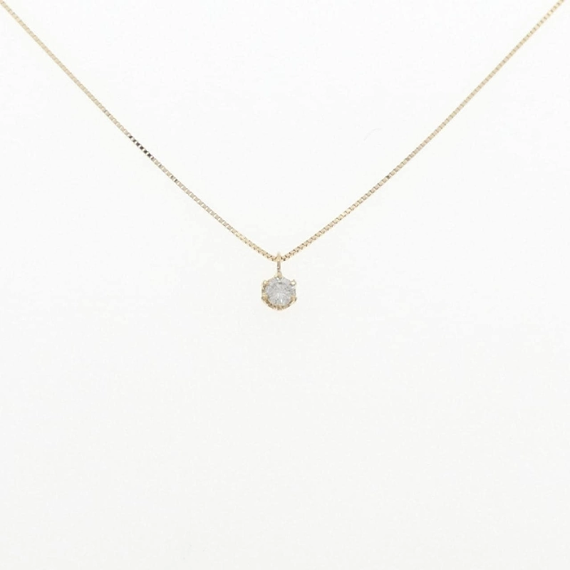 K18YG Solitaire Dây chuyền kim cương 0.08CT - Hàng hiệu Chính hãng 862121