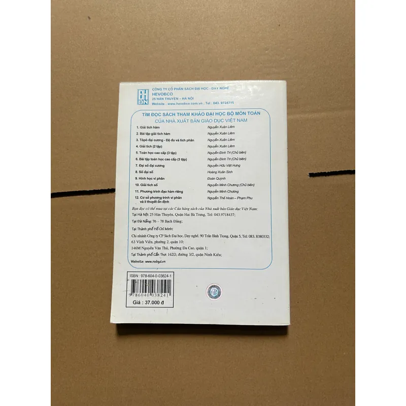 Toán học cao cấp tập một - đại số và hình học giải tích 607808