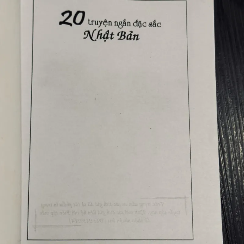 20 truyện ngắn đặc sắc Nhật Bản 577002