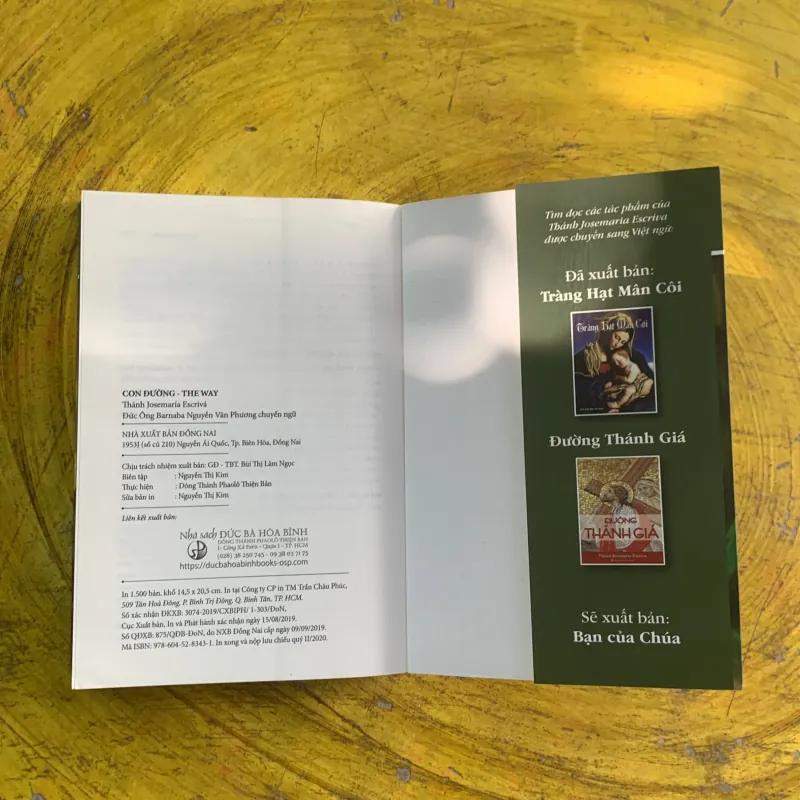 CON ĐƯỜNG THE WAY - JOSEMARIA ESCRIVA 936318