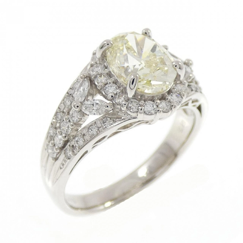 Nhẫn kim cương PT900 1.503CT LY SI1 cắt oval - Hàng hiệu Authentic 871447