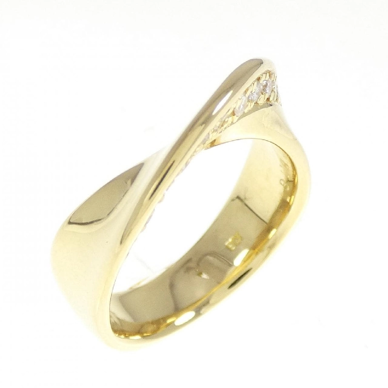 Nhẫn kim cương K18YG 0.18CT 669798