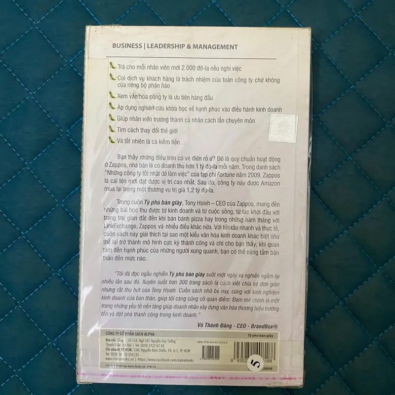 Tỷ Phú Bán Giày -  Tony Hsieh#HATRA 688114