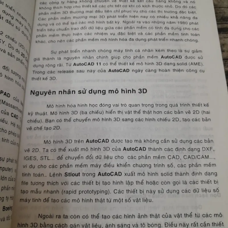 Thiết kế mô hình 3 chiều AUTOCAD. Tiến sỹ Nguyễn Hữu Lộc.  745169