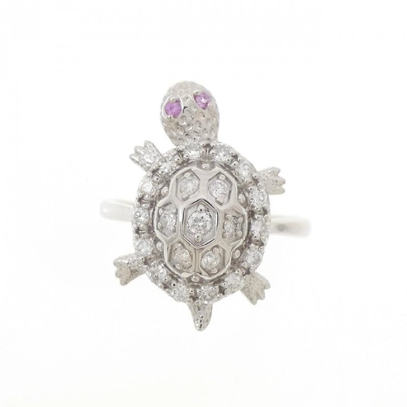 Nhẫn Sapphire K18WG hình thuyền 0.01CT 667563