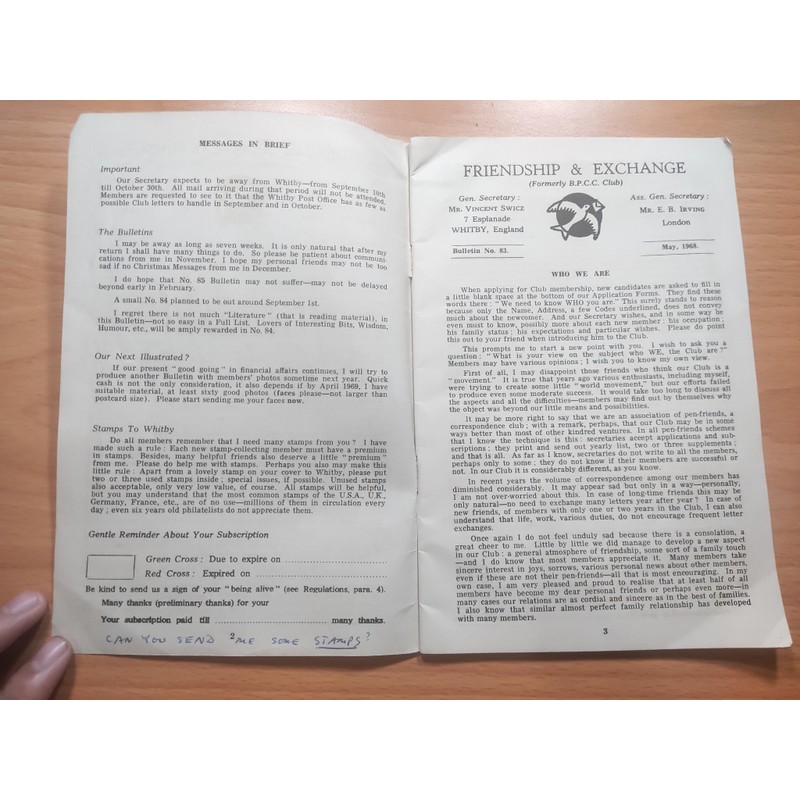 Friendship Exchange năm in 1968 160401