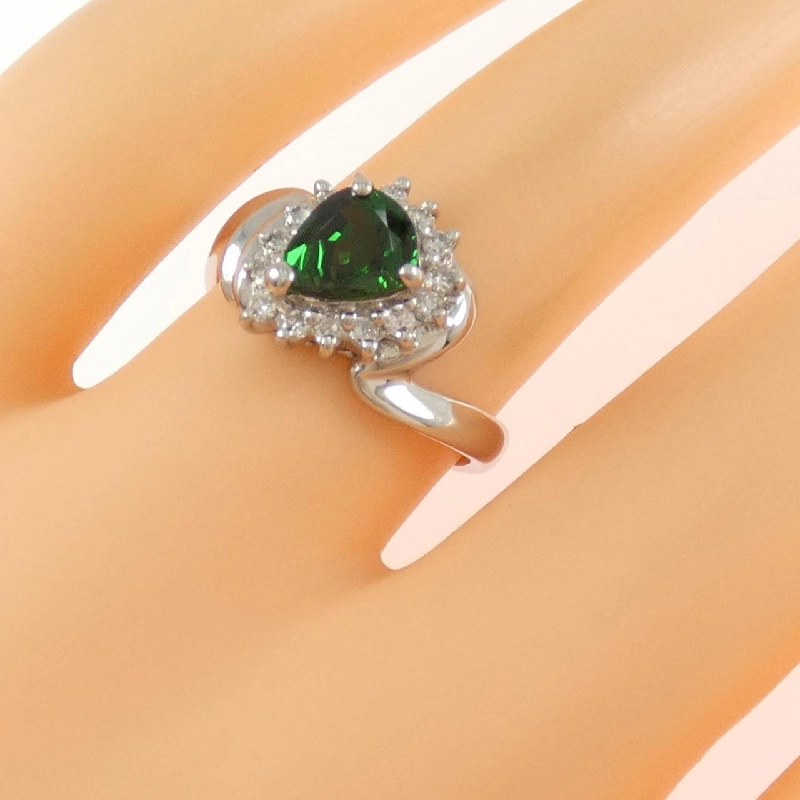 Nhẫn Garnet Xanh PT900 0.94CT 670002