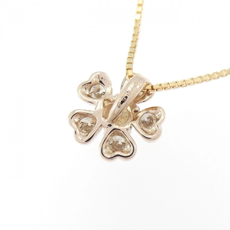 K18PG Hoa Kim Cương Dây Chuyền 0.53CT - Hàng hiệu Chính hãng 859782