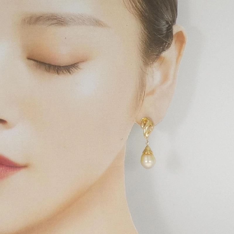 K18YG Bạch Ngọc Trai Bông Tai - Hàng hiệu Chính Hãng 868746