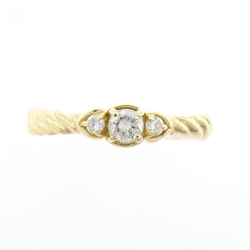 Nhẫn kim cương K18YG 0.10CT 666919