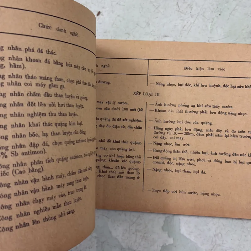 Bảng phân loại lao động theo nghề - 1979s 1019261