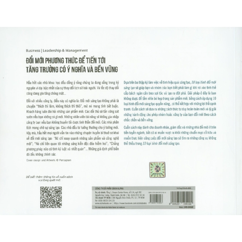 10 Loại Hình Đổi Mới Sáng Tạo - Larry Keeley, Ryan Pikkel, Brian Quinn, Helen Walters 294522