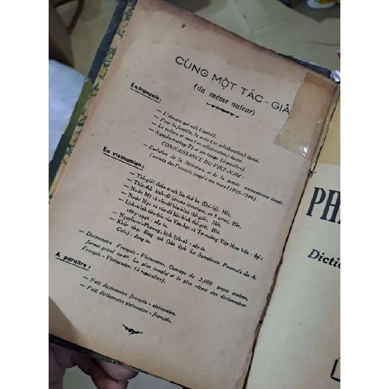 Từ điển Pháp Việt - Đào Đăng Vỹ - 1954 mới 70% ố rách gây - GIÁO TRÌNH, CHUYÊN MÔN - HCM0111 628991