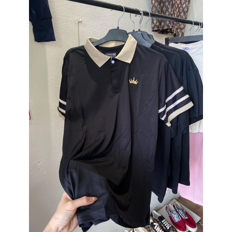 Áo Polo Nam Màu Đen Trắng Xanh Be Size M L XL 495921