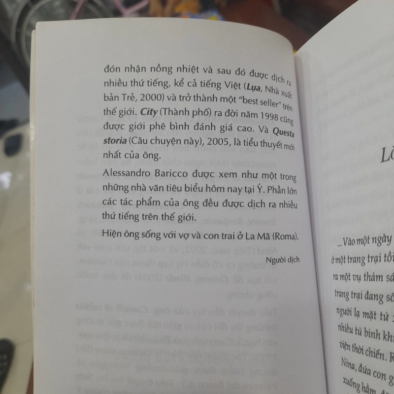 Alessandro Baricco - KHÔNG LẤM MÁU (tiểu thuyết) 474010