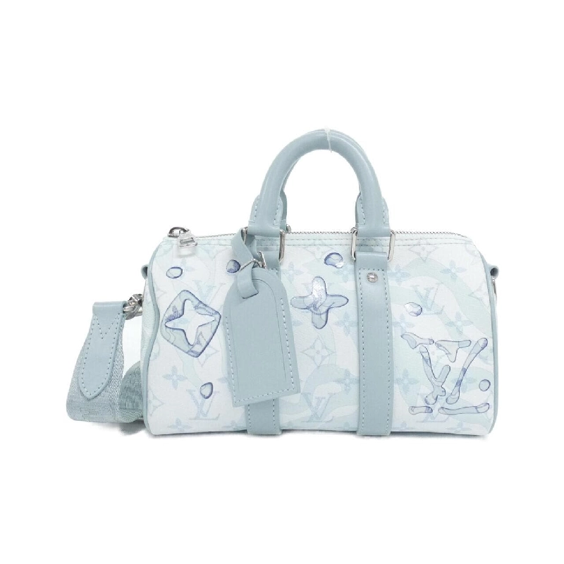 Túi Boston Louis Vuitton Monogram Aqua Garden Keepall Bandoulière 25cm M22527 614566