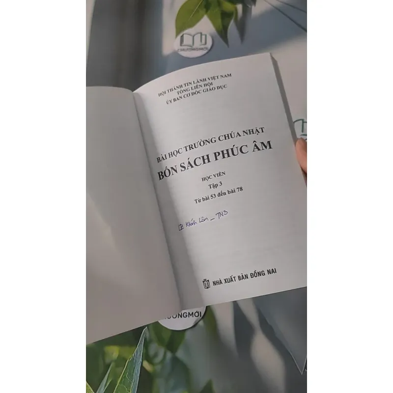 Bài Học Trường Chúa Nhật: Bốn Sách Phúc Âm - Học Viên 3 928515