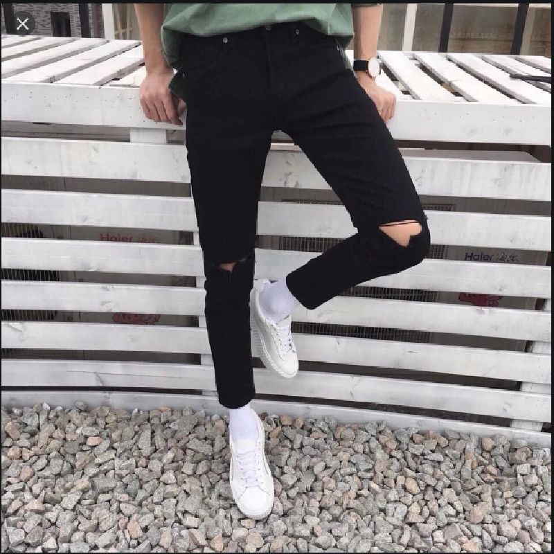 Quần jeans rách gối 382478