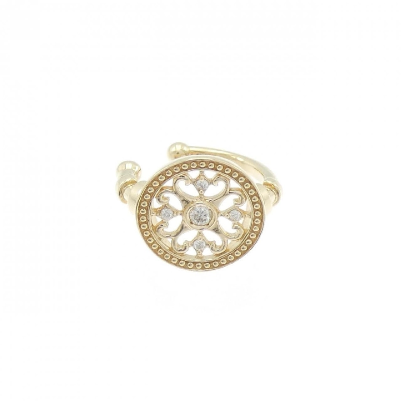 K10YG Bông tai kim cương một bên - Hàng hiệu Authentic 871854