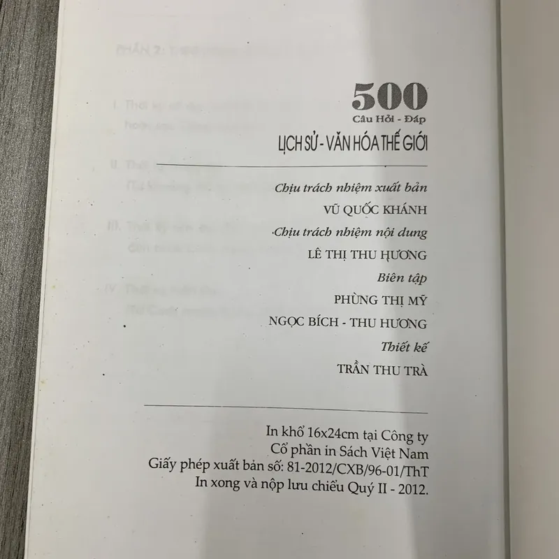 500 câu hỏi đáp lịch sử văn hoá thế giới. 2b5 689192