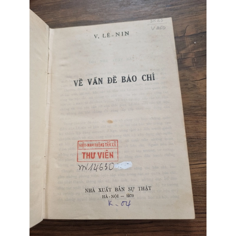 Về vấn đề báo chí| Lenin| tủ sách triết học Mác-Lênin 367238