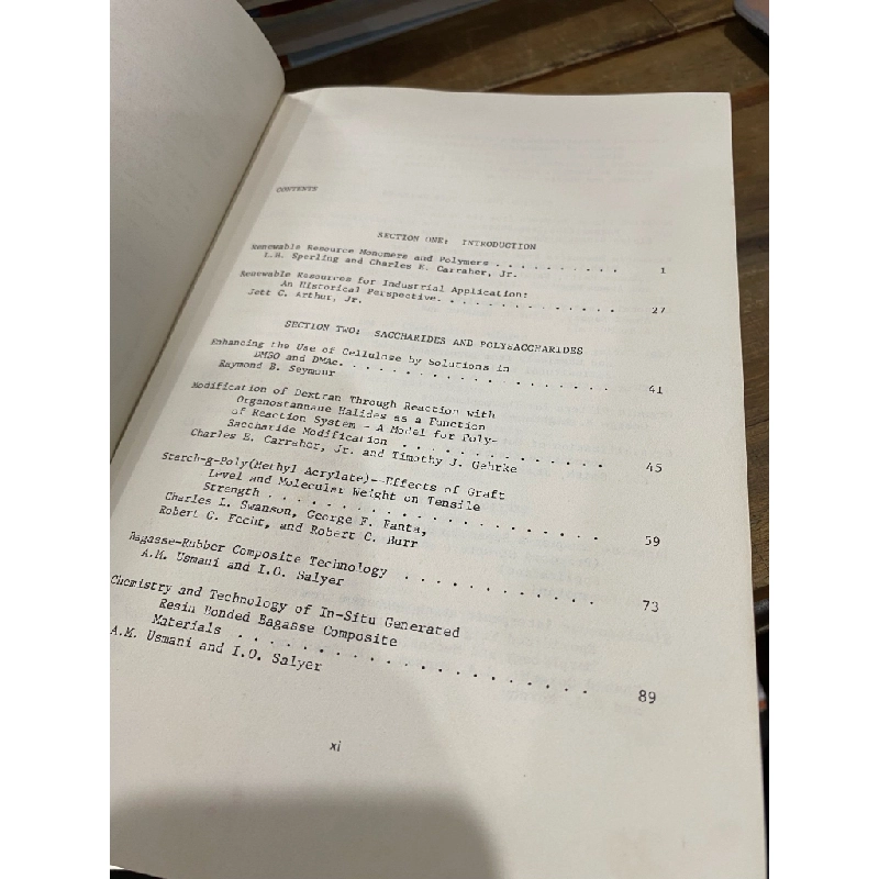 POLYMER APPLICATION OF RENEWABLE-RESOURCE MATERIALS - edited by CHARLES E. CARRAHER, JR AND L. H. SPERLING 309059