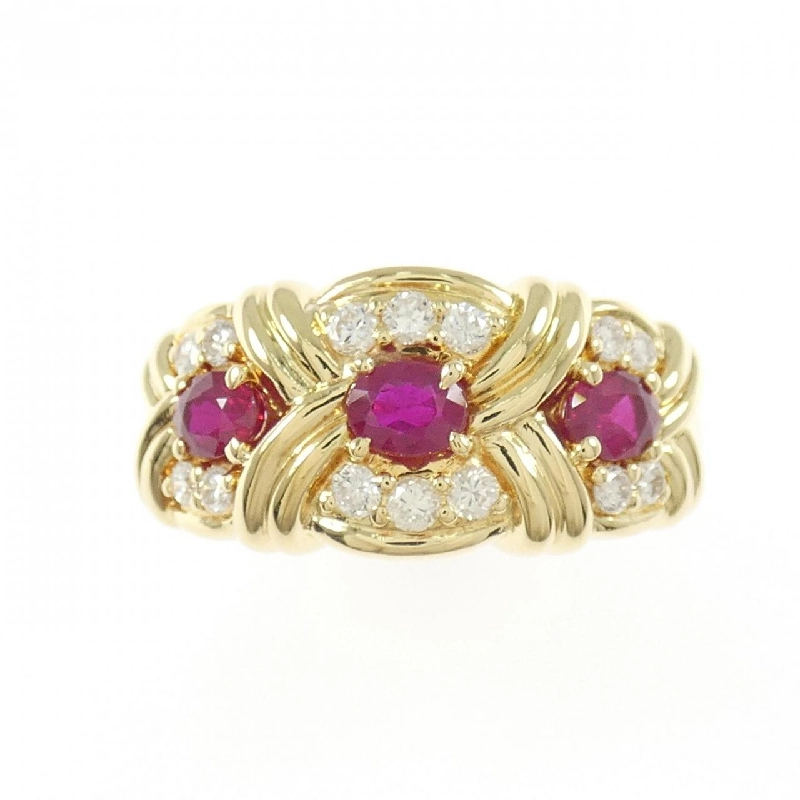 Nhẫn ruby K18YG 0.70CT 668578