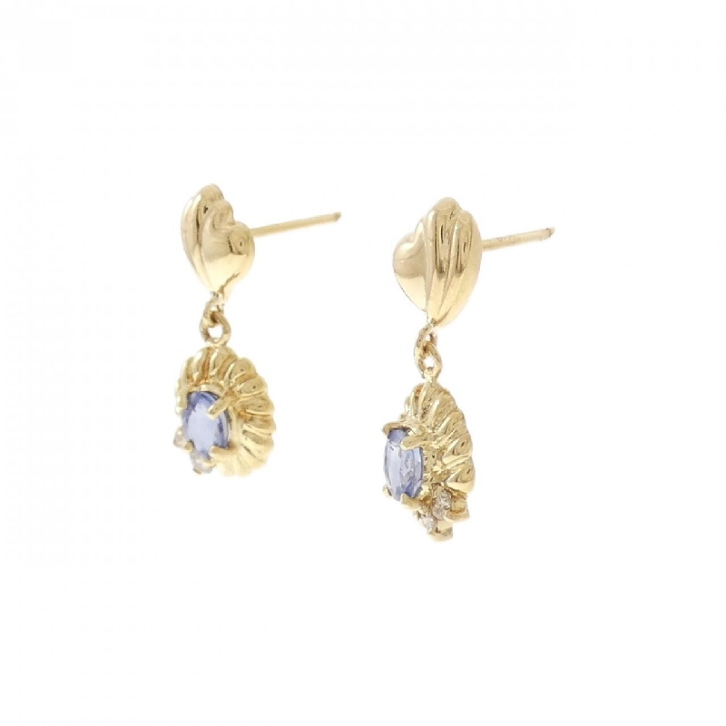 Bông tai Sapphire K18YG 0.52CT - Hàng hiệu Chính hãng 870781