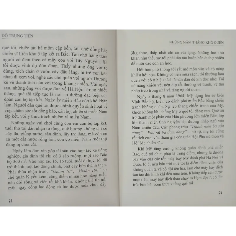 NHỮNG NĂM THÁNG KHÓ QUÊN - ĐỖ TRUNG TIẾN 571705