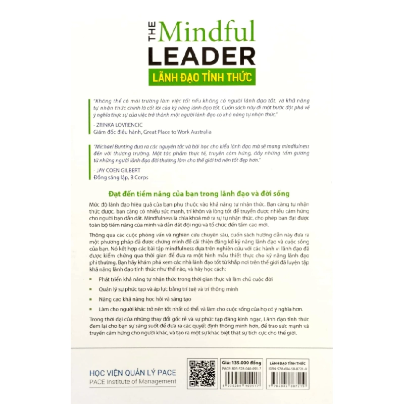 Lãnh Đạo Tỉnh Thức - The Mindful Leader - Michael Bunting 202596