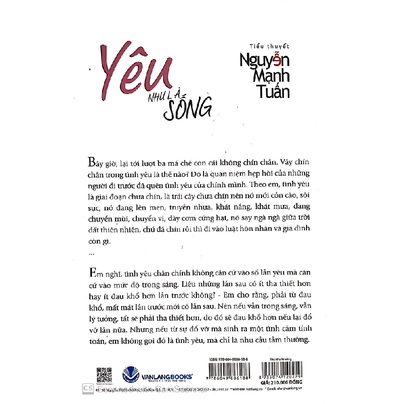 Yêu Như Là Sống - Nguyễn Mạnh Tuấn 288306