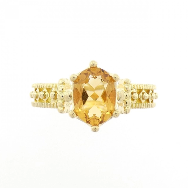 Nhẫn Citrine 750YG 665756