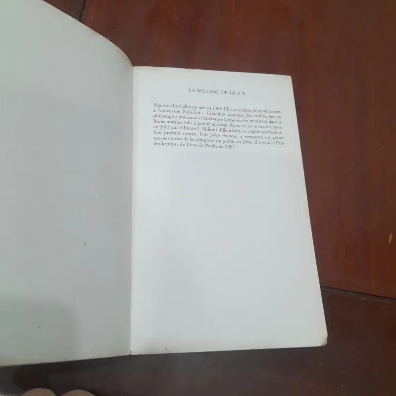 BLANDINE LE CALLET - LA BALLADE DE LILA K 763048