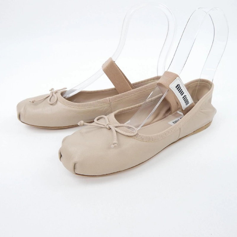 Giày ballet da MIU MIU 656193