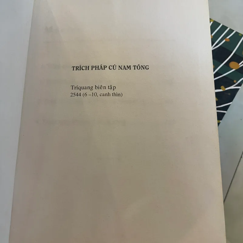 TRÍCH PHÁP CÚ NAM TÔNG - TRÍ QUANG biên tập  1027543