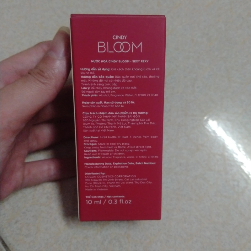 Nước hoa mini 10ml Cindy Bloom 507981