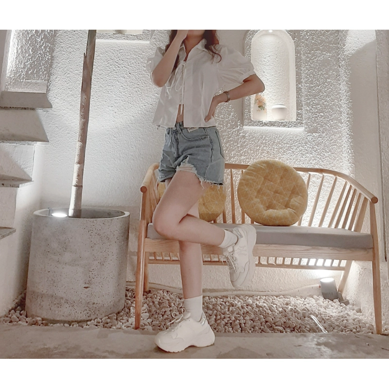 Quần jean ngắn trẻ trung size S 468257