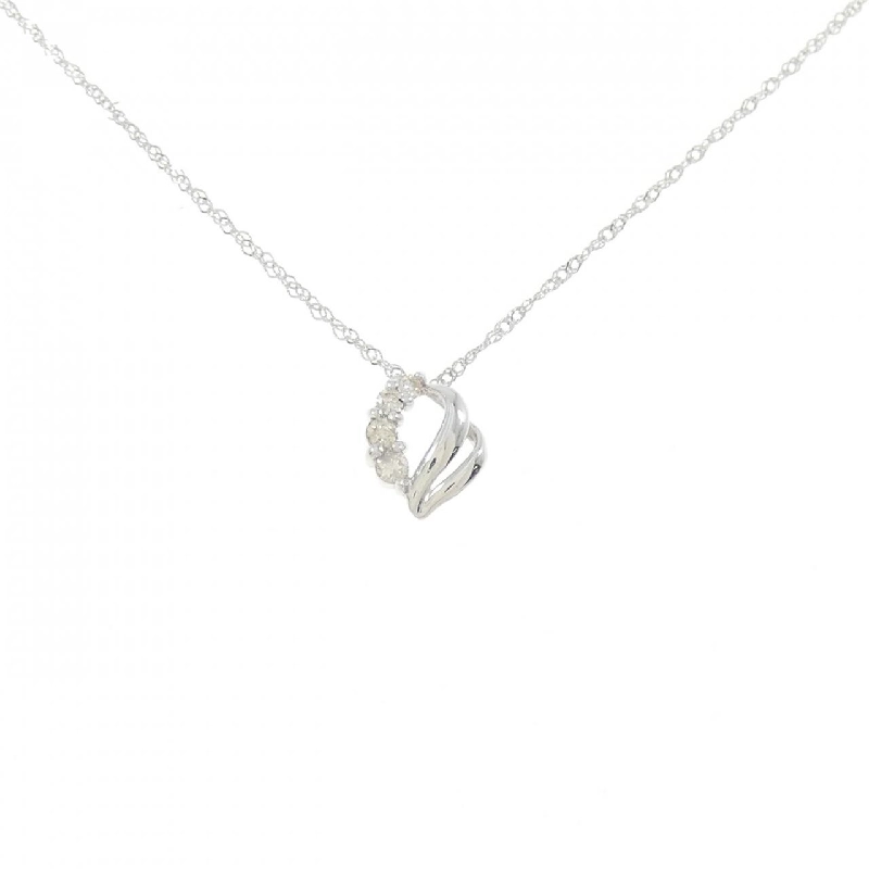 K18WG Dây chuyền kim cương - Hàng hiệu Chính hãng 867685