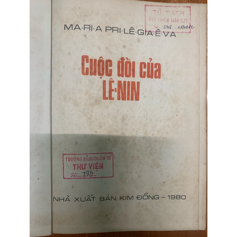 Cuộc đời Lê Nin ( sách hiếm) 545957